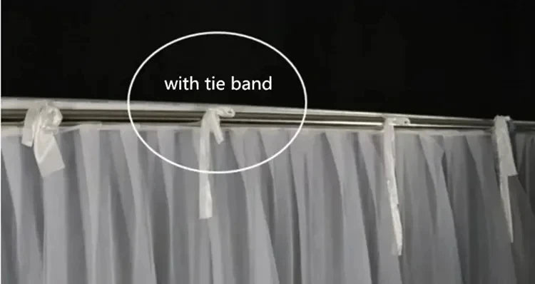 Glowing Curtain for Wedding Ceiling Decor, White Wave Tulle Fabric with Lights, Romantic Party Christmas Event Decoration