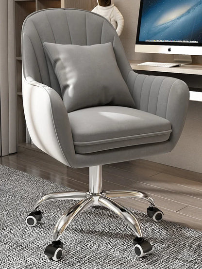 Computer chair home comfort sedentary backrest casual office seat girl cute bedroom student desk turn chair