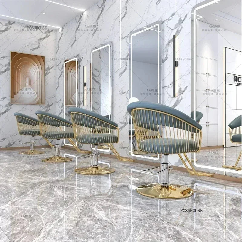 Nordic Barber Shop Barber Chairs Beauty Salon Professional Barber Chair Liftable Swivel Chair Hairdressing Chair Salon Furniture