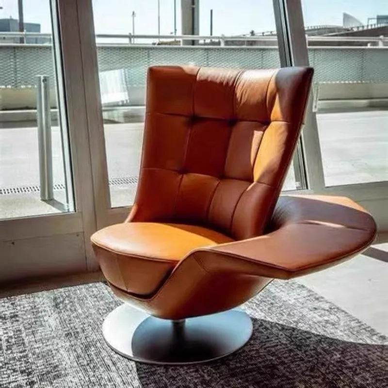 FRP Creative Armrest Rotating Leisure Chair Villa Hotel Reception Chair
