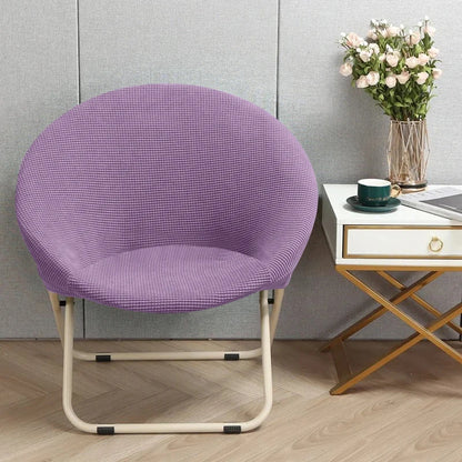Comfortable Folding Chair Cover Cozy Moon Chair Relaxing Sun Chair Protector Stretchy Soft Cushion Portable Padded Seat Cover