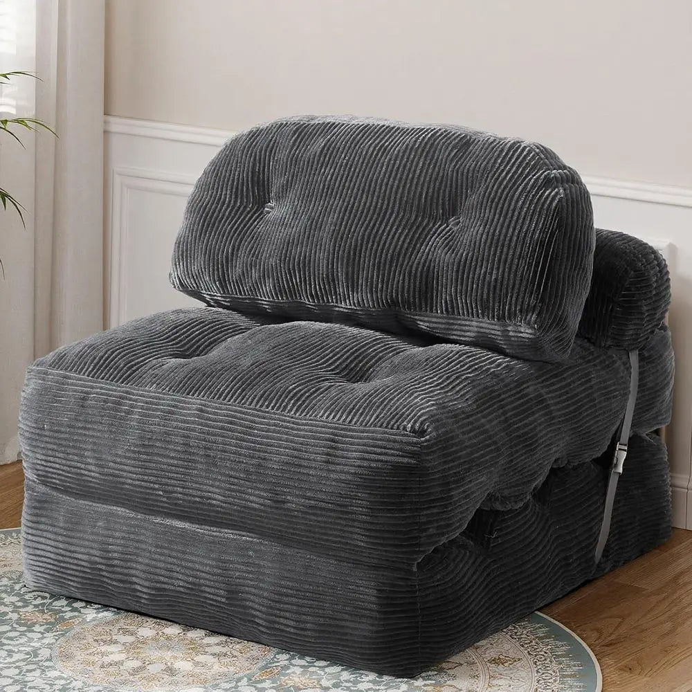 olding Soa Bed, Convertible Sleeper Chair with Back Support and Pillow uton,Boneloldable Couch or Living Room/Gt Use/Home Oice,