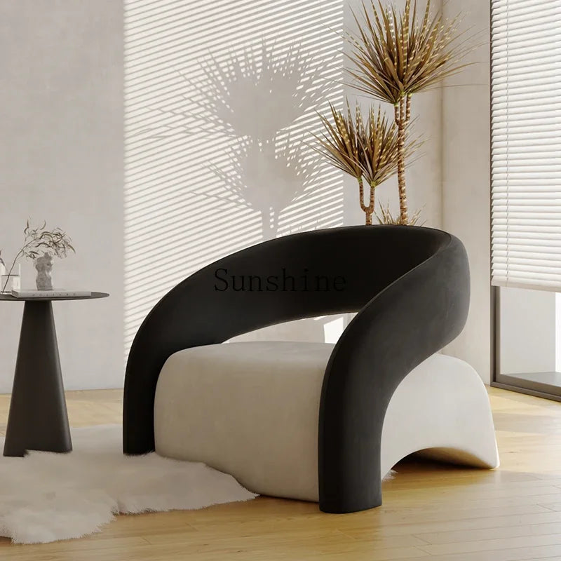 Nordic design single sofa modern minimalist light luxury living room balcony leisure tiger chair  FT