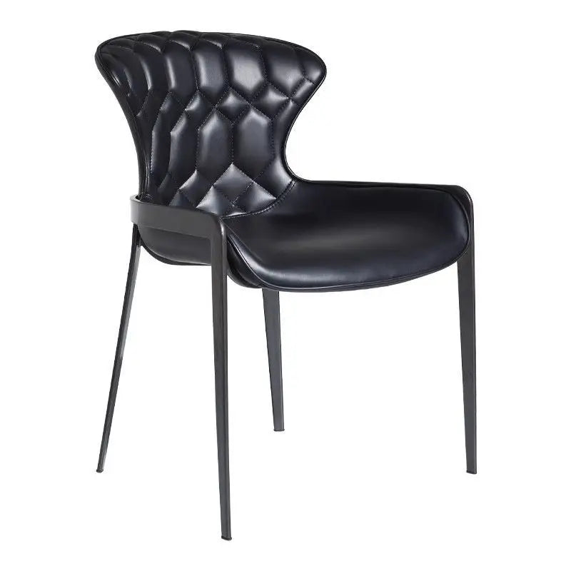 Simple Modern Living Room Chair Nordic Comfortable Soft Cushion Chairs Home Bedroom Restaurant Backrest Leisure Chairs
