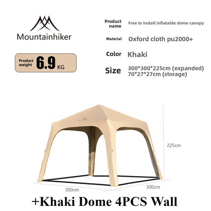 MOUNDAINHIKERInflatable Dome Outdoor Camping Waterproof Portable Tent Multiple People Large Capacity Park Sunscreen and Sunshade