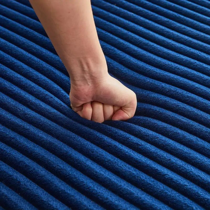 Reversible U-Shaped Flannel Sectional Sofa, Spacious & Comfortable with Plush Cushions, Ideal for Modern Living Rooms