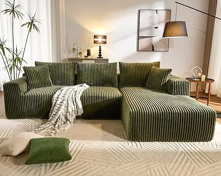 Cloud Modular Sofa Couch with L-Shape Chaise,Modern Sectional with Deep Seat, Upholstered Couches for Living Room Bed