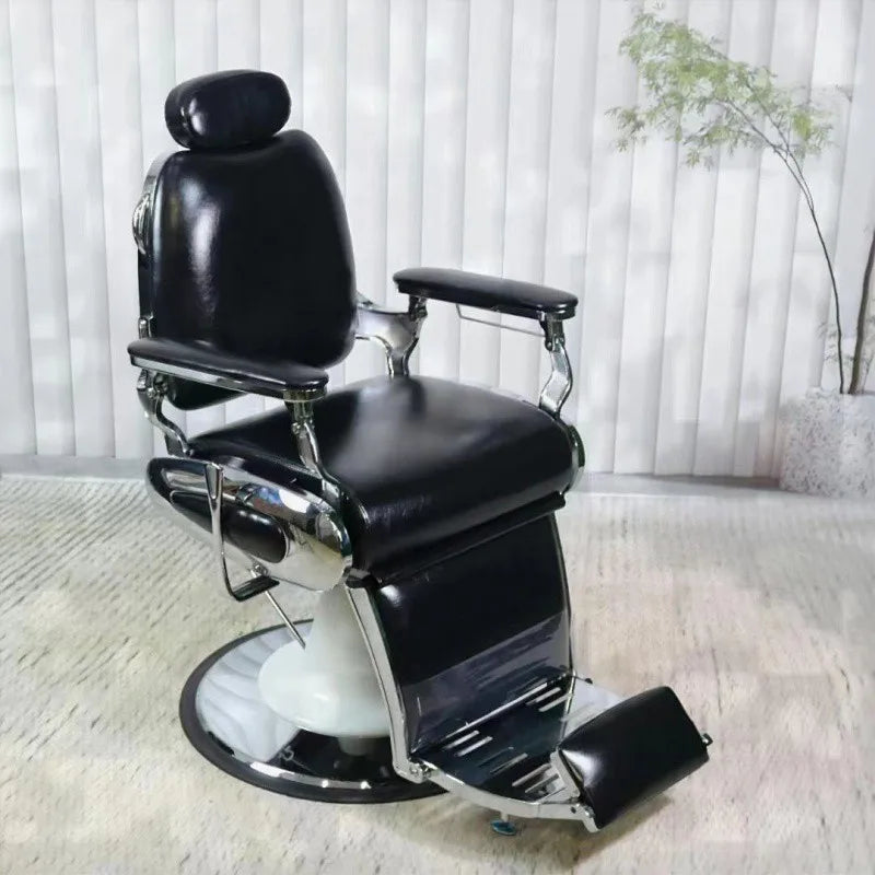 Barber shop chair perm dyeing put down chair oil head men shave beard repair face chair net red hair salon special hair cut seat