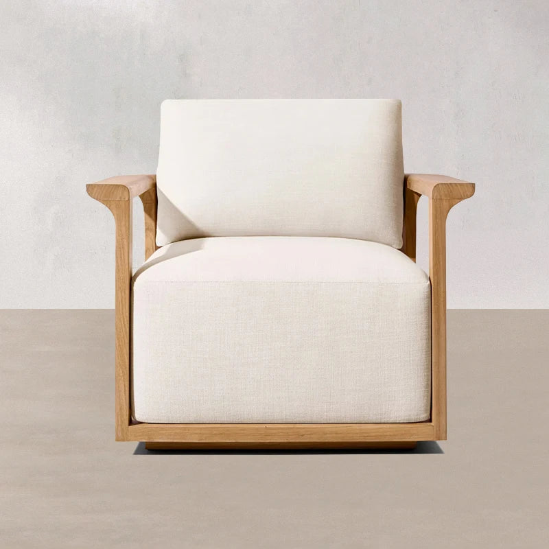 Modern Outdoor Garden Sofa Set Teak Furniture Modern Style Hotel Courtyard Furniture