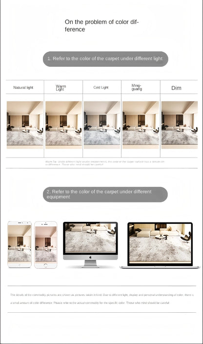 VIKAMA  Carpet Living Room Insulation Sofa Coffee Table Rug Bedroom Cushion Modern Minimalist Floor Mat Home Decoration