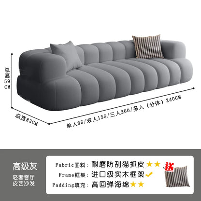 Soft Pillows Stylish European Modern Plush Reclining Sectional Sofa Comfortable Living Room Furniture Trendy Mueble Home Decor