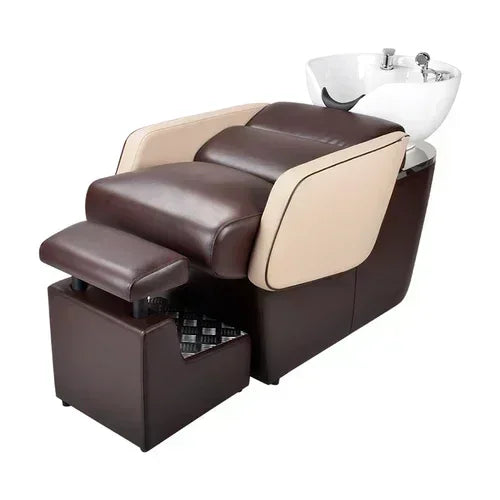 yj5 lx29Beauty Shop Lying Half Shampoo Chair Hairdressing Salon Bed Special Spa Shop Flushing Bed