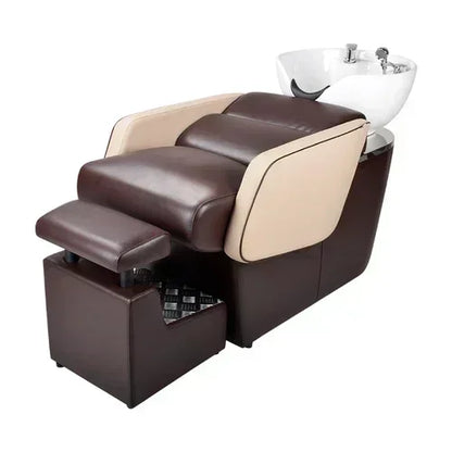 yj5 lx29Beauty Shop Lying Half Shampoo Chair Hairdressing Salon Bed Special Spa Shop Flushing Bed