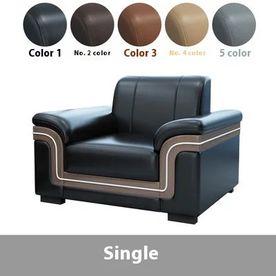 Simple Business Office Sofa Set Coffee Table Modern Luxury Reception Furniture for Three-Person Meetings Meeting Room Furniture