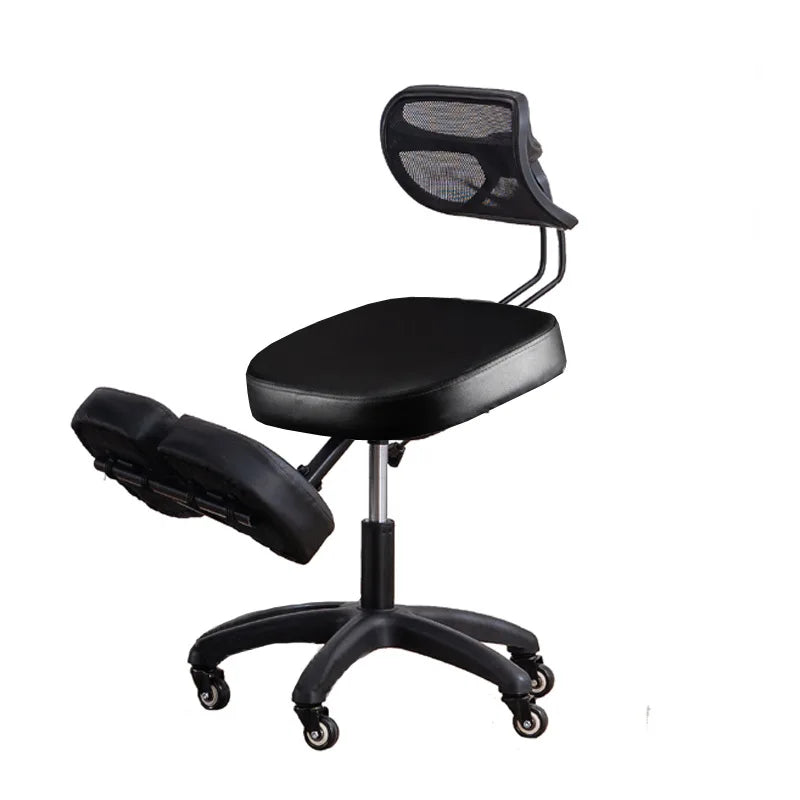 Kneeling Chair Adult Ergonomic Correction Chair Saddle Chair Double Cushion Adjustable Anti-Hunchback Position Learning