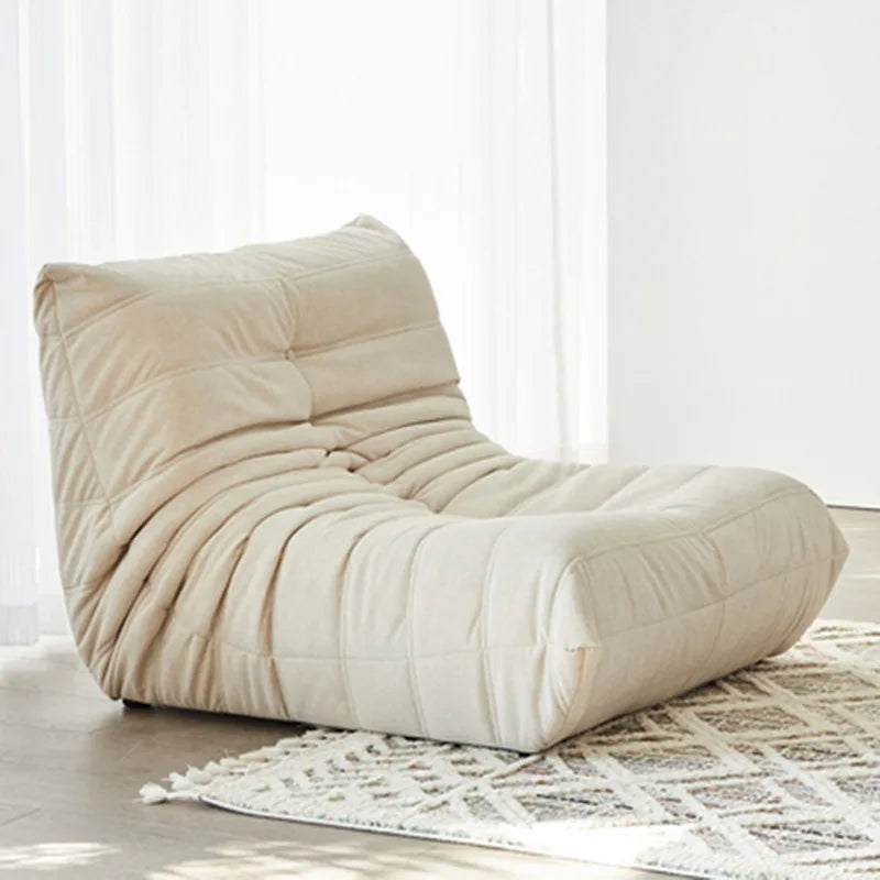 Lazy sofa, togo caterpillar sofa, light luxury, simple Internet celebrity creative chair, suede freehand space recliner