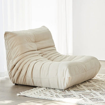 Lazy sofa, togo caterpillar sofa, light luxury, simple Internet celebrity creative chair, suede freehand space recliner