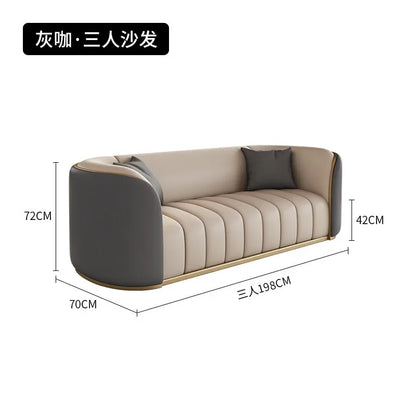 Italian Light Luxury Negotiation Sofa Hotel Lobby Meeting Area Tables And Chairs Sales Office Business Reception Sofa