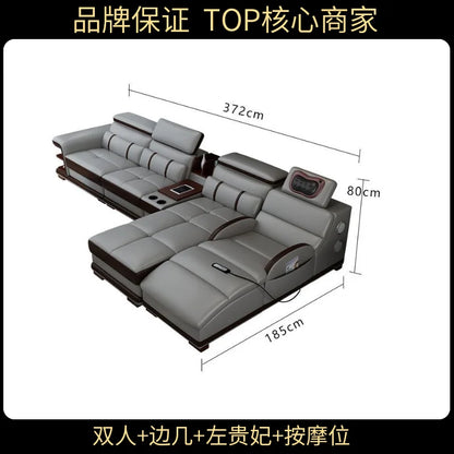 Multifunction Apartment Sofas Recliner Luxury Massage Comfortable Sofas Leather Electric Canape Salon De Luxe Home Furniture
