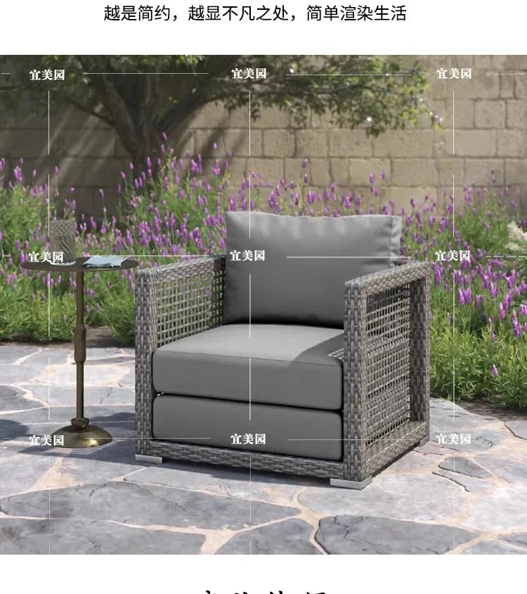 Nordic Lawn Chair Outdoor Sofas Homestay Modern Balcony Garden Sofas Gaming Minimalist Design Furniture Gartenstuhl Lshysf