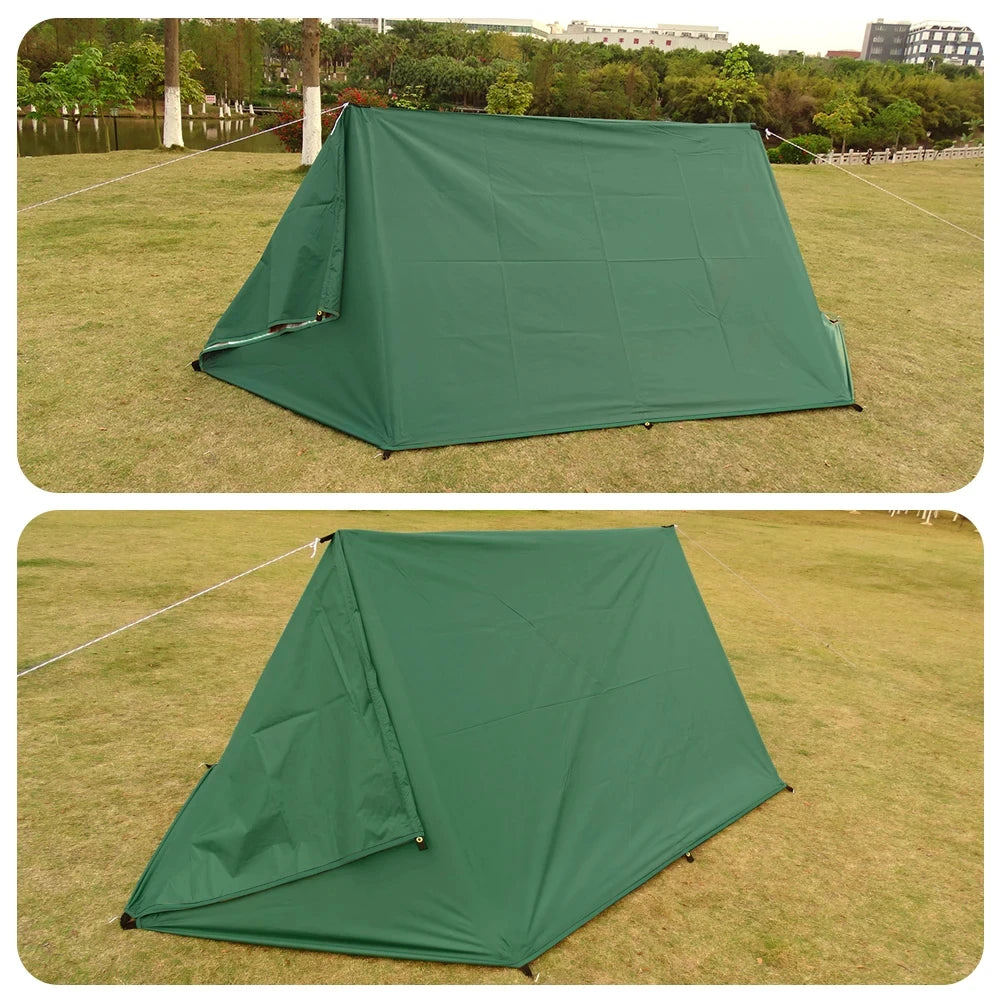 19 Hang Point Tarp Waterpoof Survival Bushcraft Sun Shelter Beach Shade Tent Outdoor Canopy Backpacking Tourist Awning 4x4 3x3m