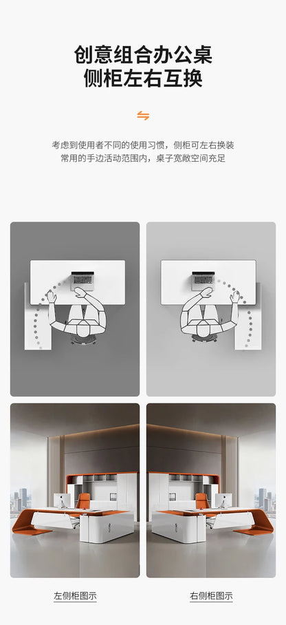 Adjustable Gaming Office Desk Organizers Storage Multifunctional Office Desk Lshaped Folding Escrivaninha Commercial Furniture