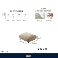 Customizable LXC modern minimalist cloud skin-friendly flannel small apartment living room straight row light luxury sofa