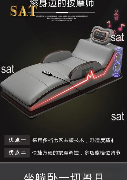 for| Italian Genuine Leather Sectional Sofa with Bluetooth, Speaker, Functional Headrest, Massage Chaise | Big Corner Couch