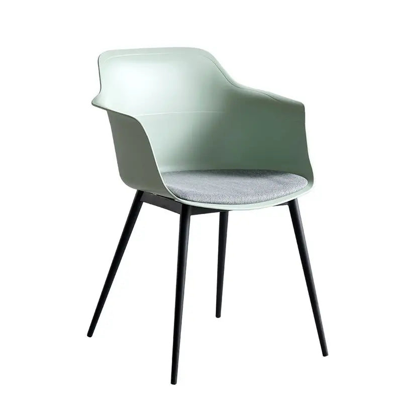 Modern Simple Living Room Chair Plastic Cushion Chair Home Restaurant Armchair Nordic Leisure Chairs Backrest Desk Chairs