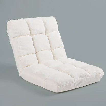 Japanese tatami bed can be sleeped, lying bay window chair, dormitory folding simple lazy sofa white triple