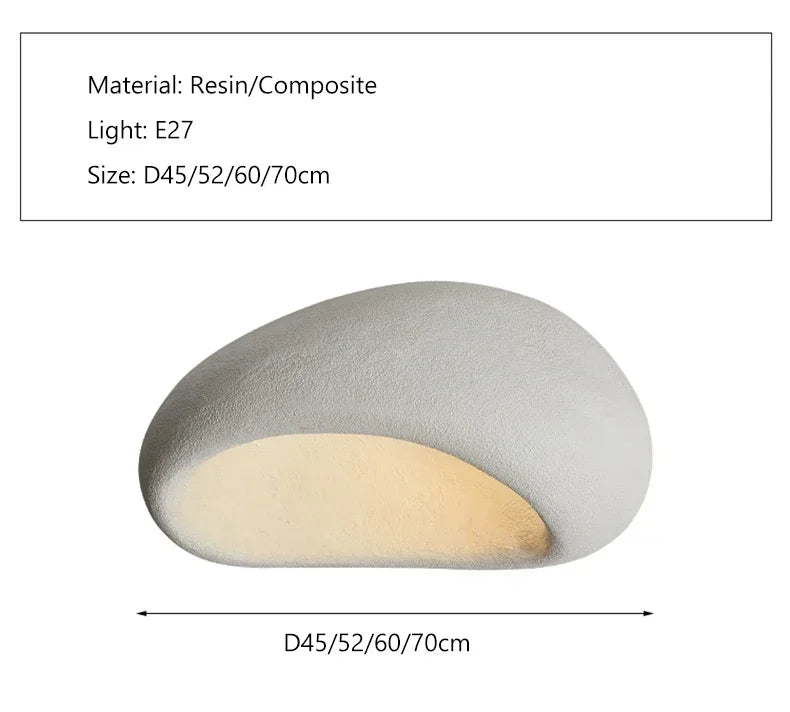Wabi-Sabi Ceiling Light Modern Japanese Nordic Bedroom Lamp