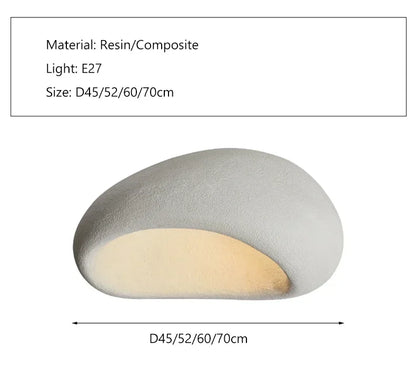 Wabi-Sabi Ceiling Light Modern Japanese Nordic Bedroom Lamp