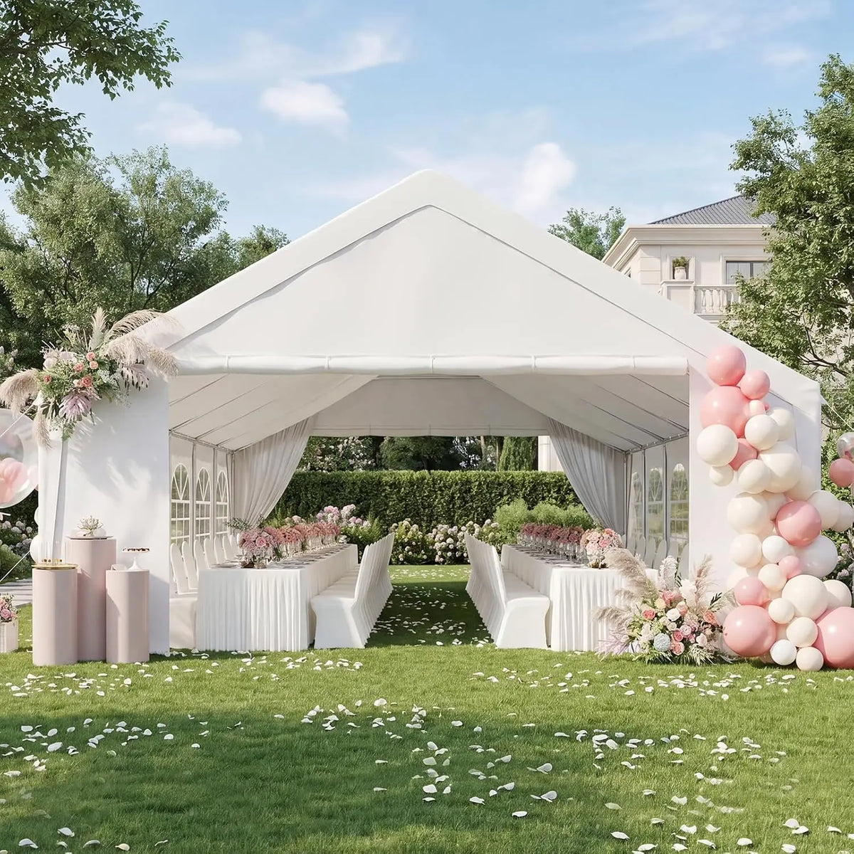 20x40 Heavy-Duty Party Tent Commercial Canopy with Removable Sidewalls, Waterproof Wedding Event Tent for Outdoor,, Customized