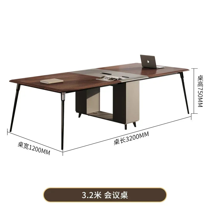 Filing Cabinet Luxury Large Computer Tables Modern Minimalist Executive Manager President Table Office Combination Furniture
