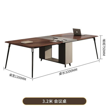 Filing Cabinet Luxury Large Computer Tables Modern Minimalist Executive Manager President Table Office Combination Furniture