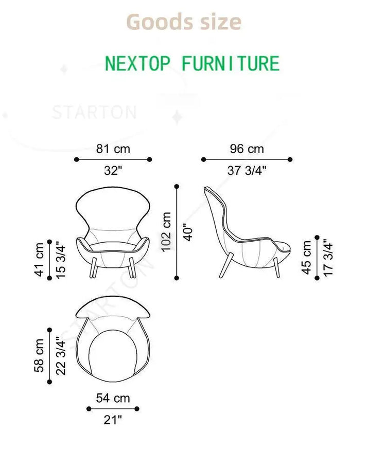 Robert Tufted Lounge Sofa Chair Various Reception Cozy Armchair Hospit ...