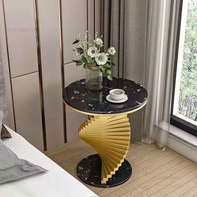 Nordic Leisure Bedroom Side Table Modern Marble Coffee Table for Living Room Furniture Nordic Designer Tables