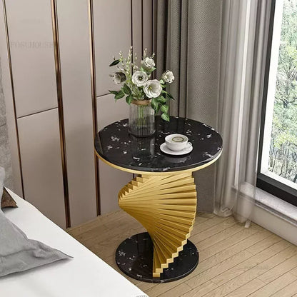 Nordic Leisure Bedroom Side Table Modern Marble Coffee Table for Living Room Furniture Nordic Designer Tables