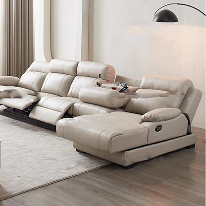 Aesthetic White Living Room Sofas Sleeping Real Leather Lazy Lounge Sofa Luxury Modern Soft Couch Wohnzimmer Furniture For Home