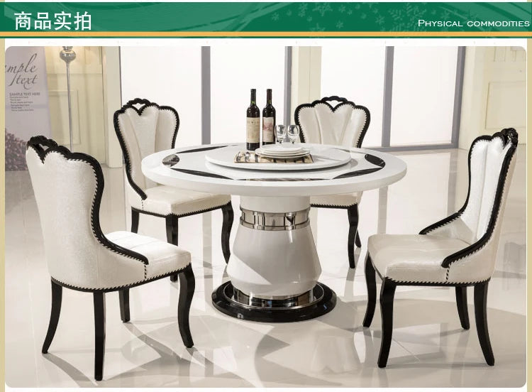 Side Round Dining Table Console Center Luxury Lounge Portable Dining Table Service Bistro Mesas De Jantar Living Room Furniture