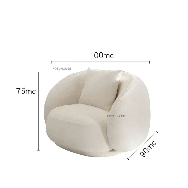 Creative Fabric Cashew Lazy Sofa Nordic Curved Living Room Sofas Home Living Room Furniture Reception Lounge Area Back Sofa Bed
