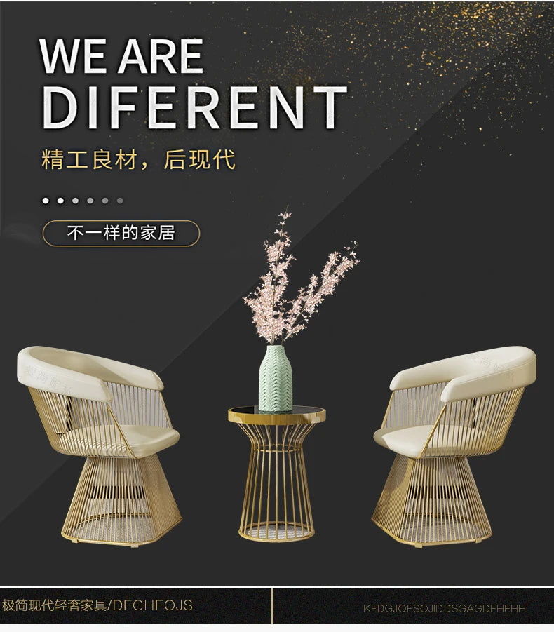 Light luxury leisure club hotel lobby negotiation chair coffee milk tea shop home leisure chair