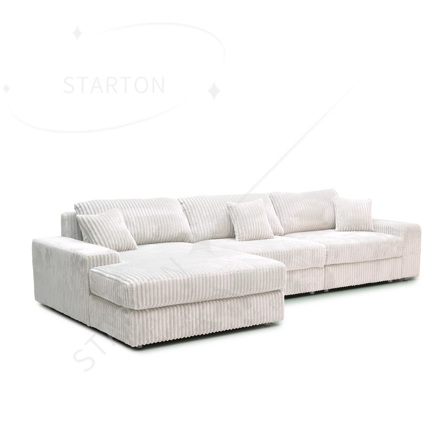 ATUNUS USA Showroom in Stock Sofa American Classic Living Room Furniture Corduroy Modular Sectional Couch Sofa Sets