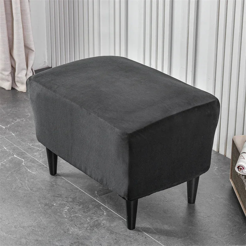 Velvet Arc Seat Sofa Cover Elastic Club Armchairs Covers Living Room Single Seat Tub Couch Slipcovers With Seat Cushion Covers