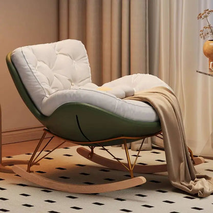 Luxury Modern Nonslip Chair Home Salon Nordic Rocking Living Room Chairs Recliner Bedroom Reading Fotele Do Salonu Decorative