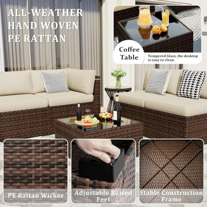 8-Piece Patio Set with 44