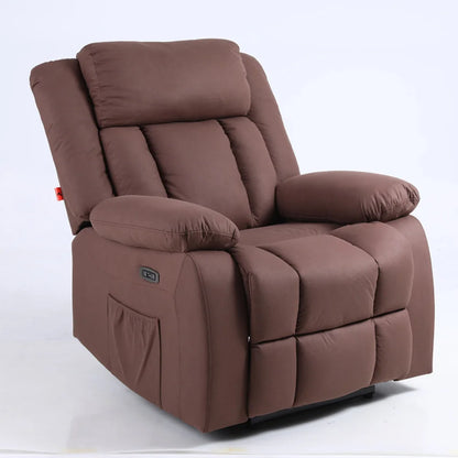 8 Point Massage With Adjustable Headrest Synthetic Leather Single Cinema Sofa Electric Recliner Sofa Chair