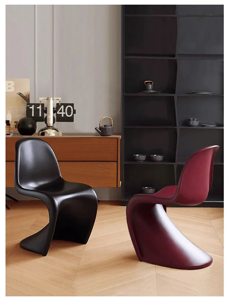 Nordic Home Modern Dining Chair Ins Simple Chair Negotiation Internet Celebrity Plastic Back Pan Dong Chair Makeup Stool