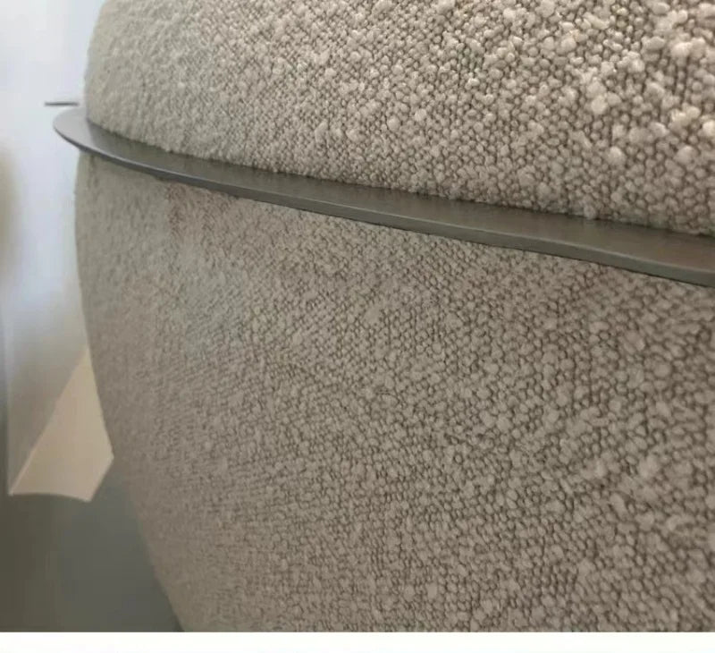 Cream wind pea sofa Italian minimalist light luxury modern living room Internet celebrity creative