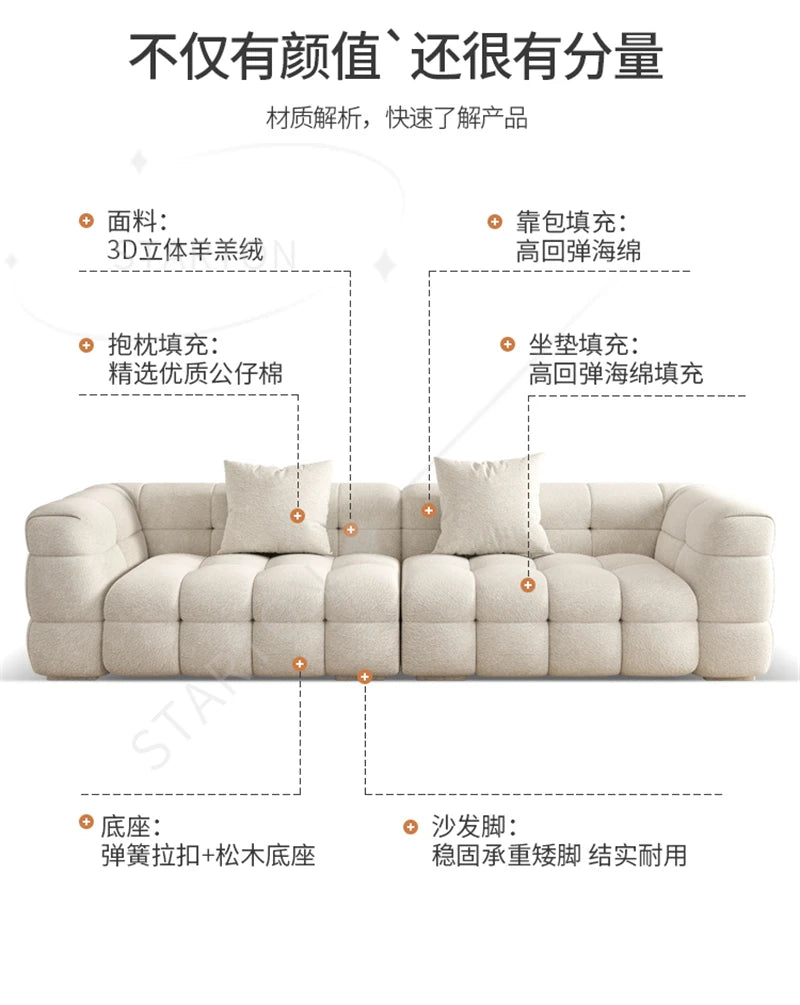 Living Room Furniture Mario Bellini Boucle Modular Sofa Modern Design Sectional Velvet Set Nordic Sofa Sofas Modernos
